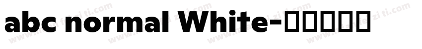 abc normal White字体转换